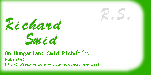 richard smid business card
